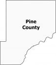 Pine County Map Minnesota