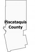 Piscataquis County Map Maine