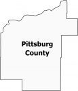 Pittsburg County Map Oklahoma