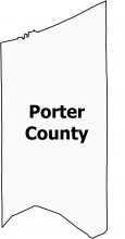 Porter County Map Indiana