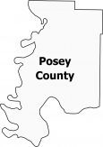 Posey County Map Indiana