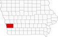 Pottawattamie County Map Iowa Locator