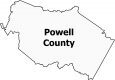 Powell County Map Kentucky