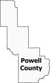 Powell County Map Montana