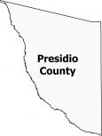 Presidio County Map Texas