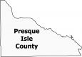 Presque Isle County Map Michigan