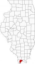 Pulaski County Map Illinois