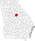 Putnam County Map Georgia Locator