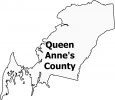 Queen Anne&#039;s County Map Maryland