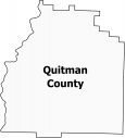 Quitman County Map Georgia