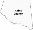 Rains County Map Texas