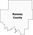 Ramsey County Map North Dakota