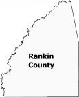 Rankin County Map Mississippi