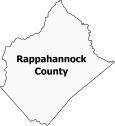 Rappahannock County Map Virginia