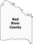 Red River County Map Texas