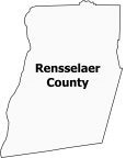 Rensselaer County Map New York