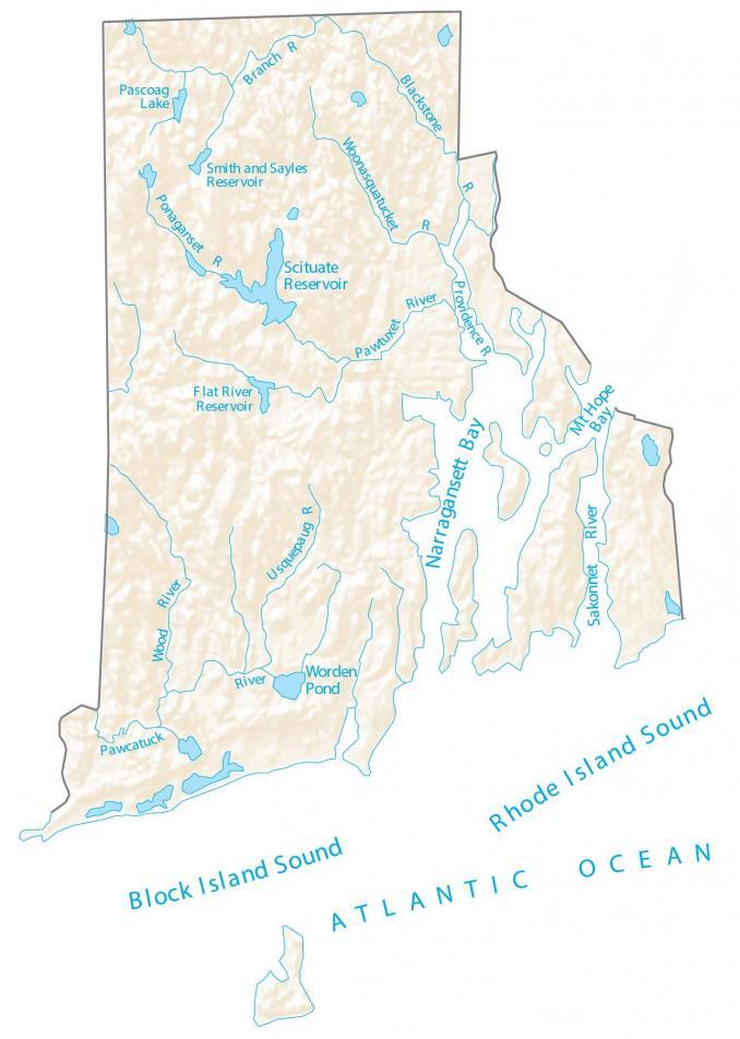 Rhode Island County Map