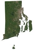 Rhode Island Satellite Map