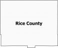 Rice County Map Kansas
