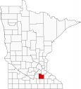 Rice County Map Minnesota Locator