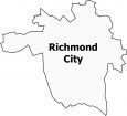 Richmond City Map Virginia