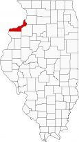 Rock Island County Map Illinois