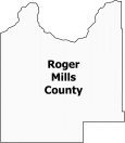 Roger Mills County Map Oklahoma