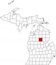 Roscommon County Map Michigan Locator