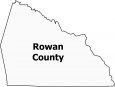Rowan County Map North Carolina