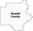 Russell County Map Alabama