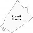 Russell County Map Kentucky