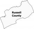 Russell County Map Virginia