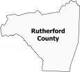 Rutherford County Map North Carolina