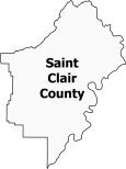 Saint Clair County Map Alabama