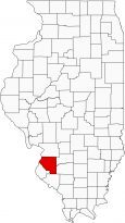 Saint Clair County Map Illinois