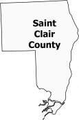 Saint Clair County Map Michigan