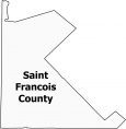 Saint Francois County Map Missouri