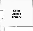 Saint Joseph County Map Indiana
