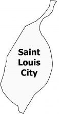 Saint Louis City Map Missouri