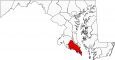 Saint Mary&#039;s County Map Maryland Locator