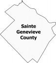 Sainte Genevieve County Map Missouri