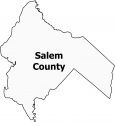 Salem County Map New Jersey