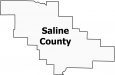 Saline County Map Arkansas