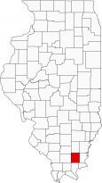 Saline County Map Illinois