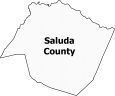 Saluda County Map South Carolina