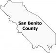 San Benito County Map California