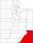 San Juan County Map Utah Locator