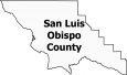 San Luis Obispo County Map California