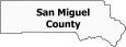 San Miguel County Map Colorado