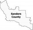 Sanders County Map Montana